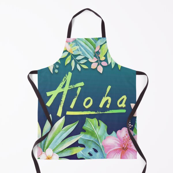 Item preview, Aloha Greeting With Floral Border designed and sold by J Marielle Designs.
