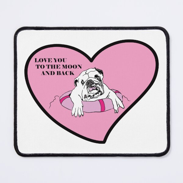 Item preview, Bulldog in love with swim ring designed and sold by Janinevsart.