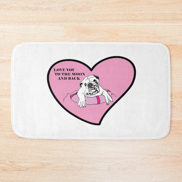 Item preview, Bulldog in love with swim ring designed and sold by Janinevsart.