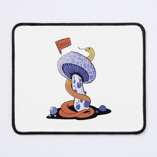 Item preview, Poisonous blue mushroom with bubbles and yellow snake designed and sold by MalkyTea.