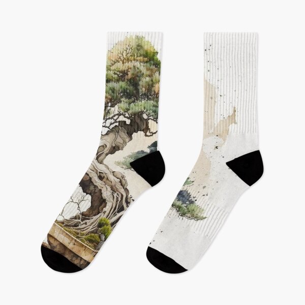 Item preview, bonsai tree watercolor designed and sold by shokA Design.