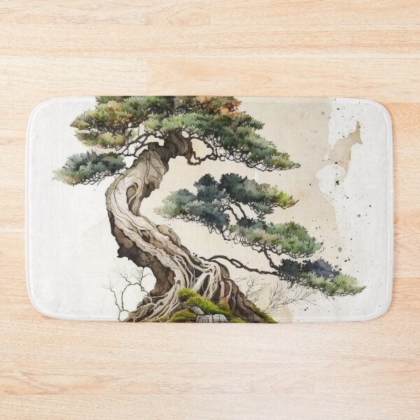 Item preview, bonsai tree watercolor designed and sold by shokA Design.