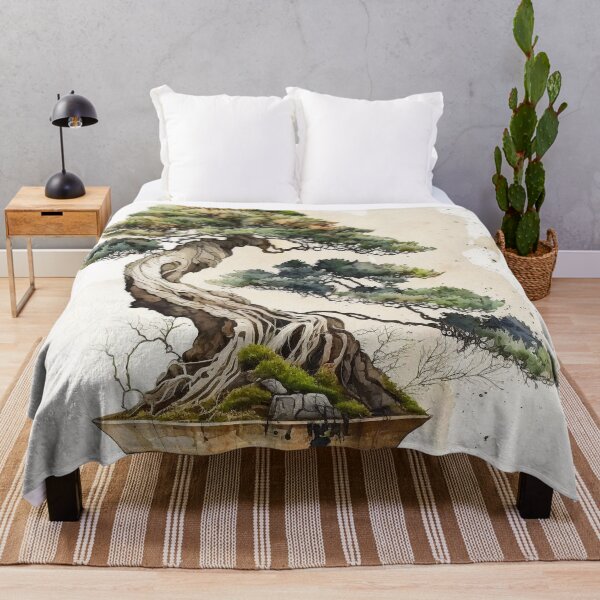 Item preview, bonsai tree watercolor designed and sold by shokA Design.