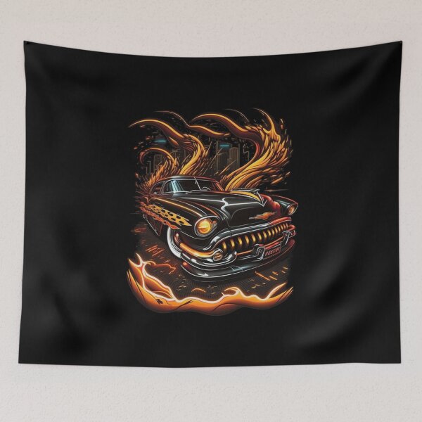 Item preview, Classic Car Stylized Graffiti Art - 41 designed and sold by jwebmarket.