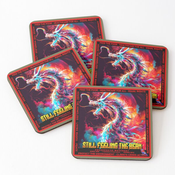 Item preview, PMD00607 Progressive Movement Designs Dragon shows you are still feeling the Bern and support progressive policy goals for progressive Democrats and Independents and Bernie Sanders supporters designed and sold by ProgressiveLeft.