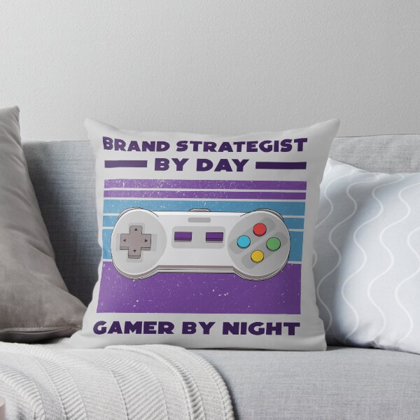 Item preview, Brand strategist by day gamer by night, dark text, funny games lovers, humor, joke, meme, gamer worker, Brand strategist job, marketing department designed and sold by SGS-.