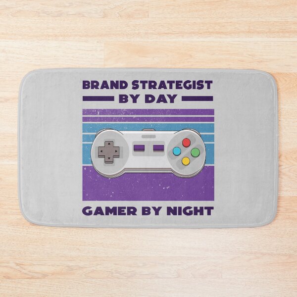 Item preview, Brand strategist by day gamer by night, dark text, funny games lovers, humor, joke, meme, gamer worker, Brand strategist job, marketing department designed and sold by SGS-.