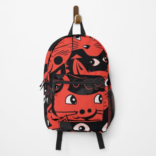 Item preview, Pattern - Red and Black Cat Heads designed and sold by Stacey Hallock.