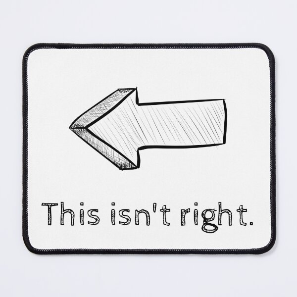 Item preview, This isn't right - Black Outline designed and sold by BeWilDesigns.