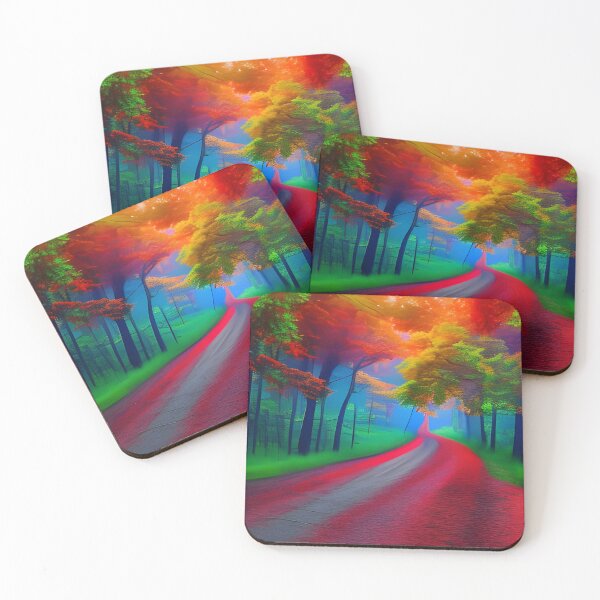 Item preview, Road in a colorful forest designed and sold by brandway.