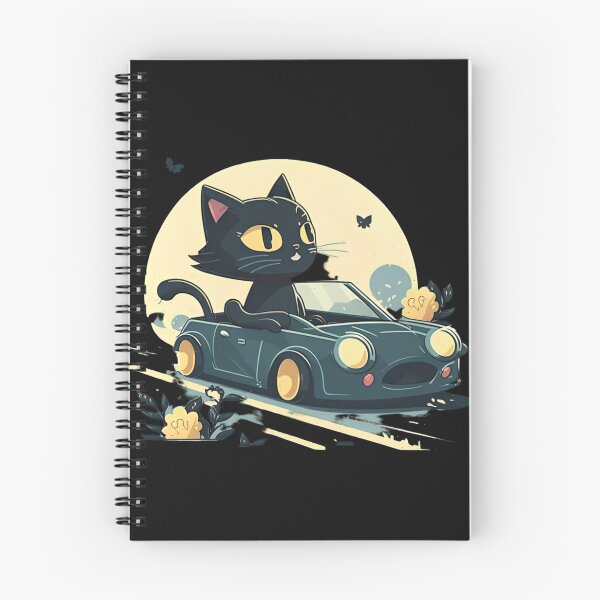 Item preview, Black Kitten Behind the Wheel: A Cute Ride designed and sold by DreamPrint Collective.