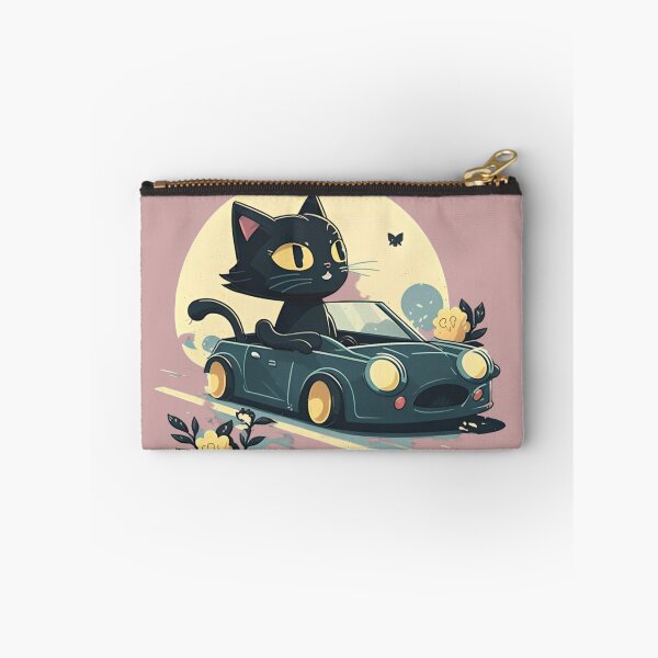 Item preview, Black Kitten Behind the Wheel: A Cute Ride designed and sold by DreamPrint Collective.