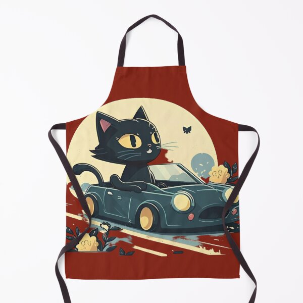 Item preview, Black Kitten Behind the Wheel: A Cute Ride designed and sold by modernaarte.