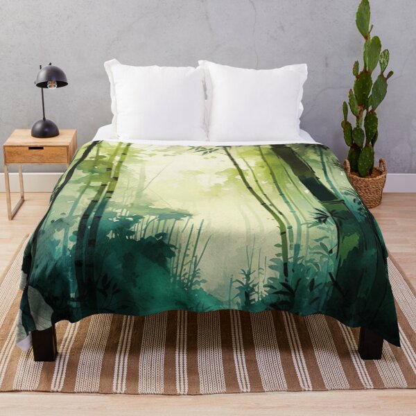 Item preview, bamboo forest watercolor designed and sold by shokA Design.