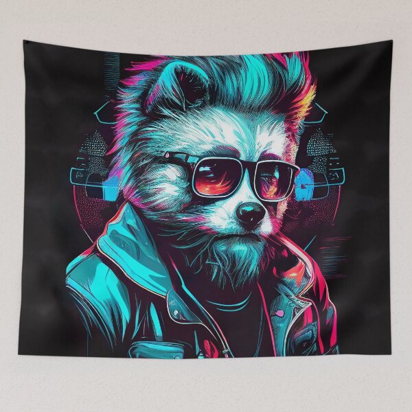 Item preview, Cyberpunk panda designed and sold by AlexGolyakov.