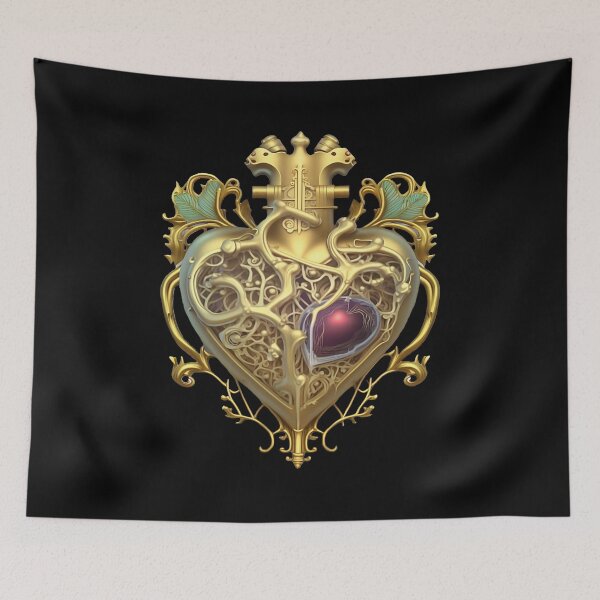 Item preview, Golden Royal Heart designed and sold by AiInker.