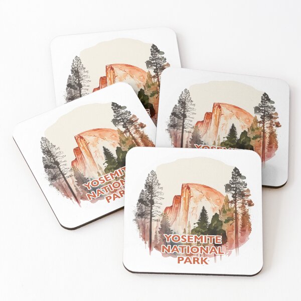 Artikelvorschau, Yosemite National Park Boho Watercolor Circle entworfen und verkauft von PikoApparel.