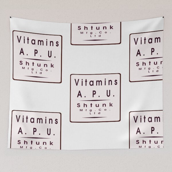 Item preview, ''Vitamins A. P. U. -Schtunk-MFG co.' designed and sold by timothybeighton.