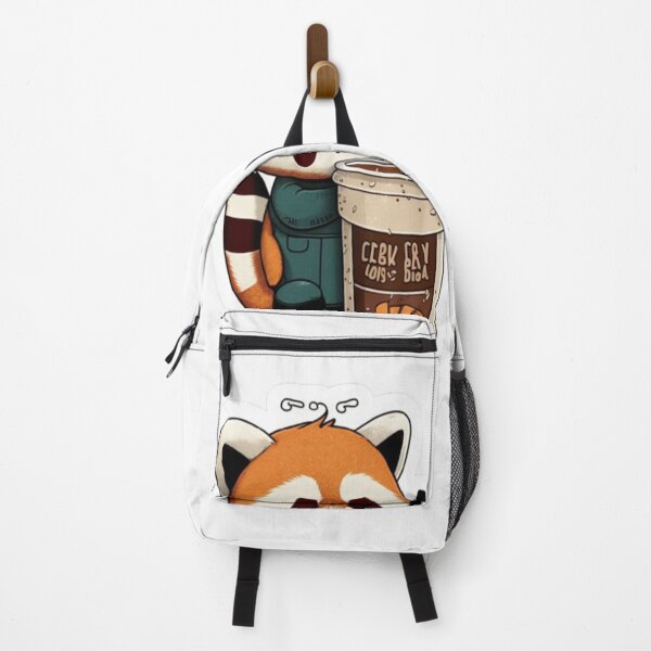 Item preview, Kawaii Red Panda Coffee Addict Cute and Cuddly Redpanda Art designed and sold by MCreativeStore.