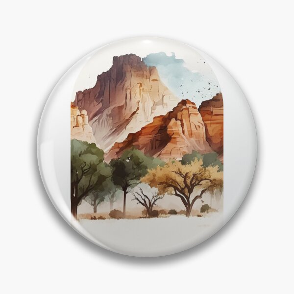 Artikelvorschau, Zion National Park Boho Watercolor Arch entworfen und verkauft von PikoApparel.
