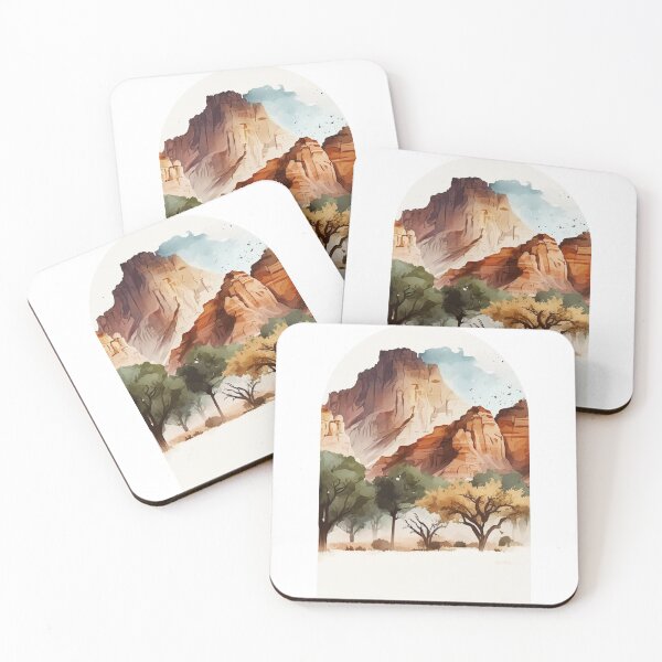 Item preview, Zion National Park Boho Watercolor Arch designed and sold by PikoApparel.
