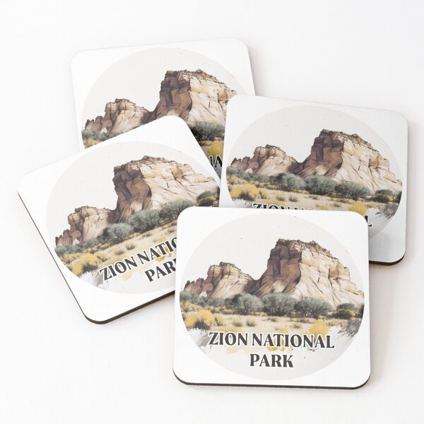 Item preview, Zion National Park Boho Watercolor Circle designed and sold by PikoApparel.