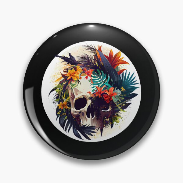 Item preview, Vintage Tropical Skull  designed and sold by FiveIntentions.