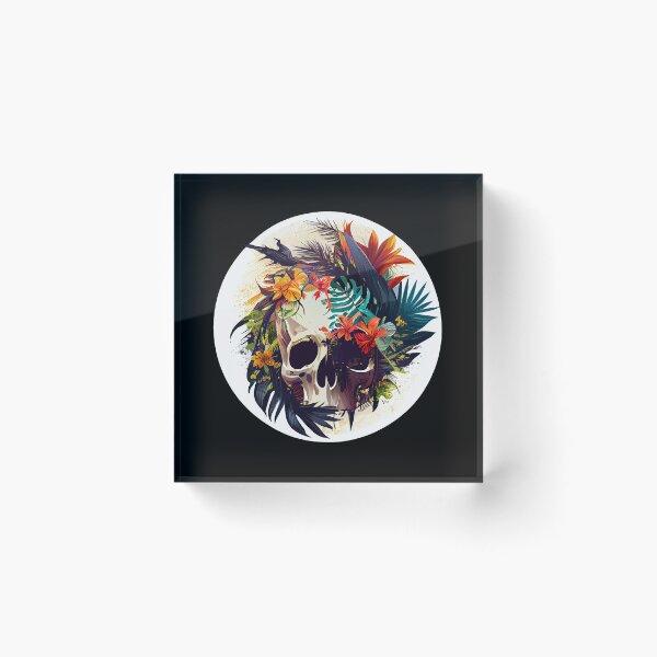 Item preview, Vintage Tropical Skull  designed and sold by FiveIntentions.