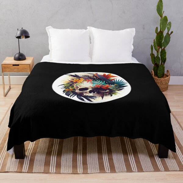 Item preview, Vintage Tropical Skull  designed and sold by FiveIntentions.
