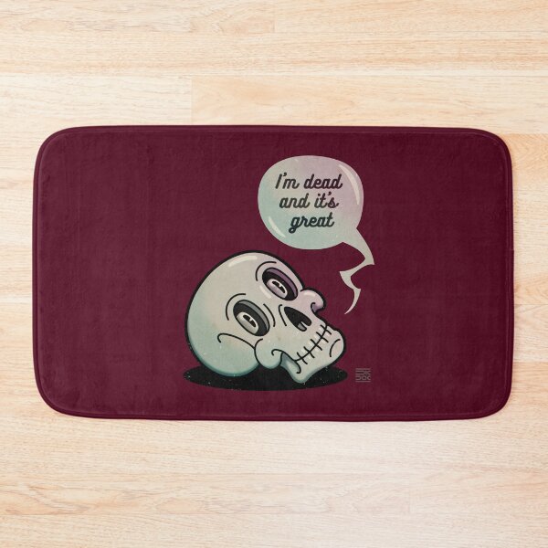 Item preview, Scull. I'm dead and it's great | vinous background designed and sold by DicDoc.