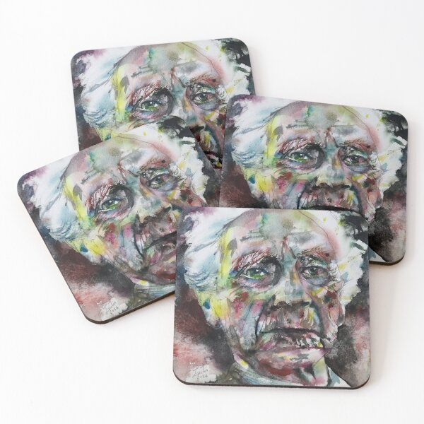 Item preview, BERTRAND RUSSELL - watercolor portrait .3 designed and sold by lautir.
