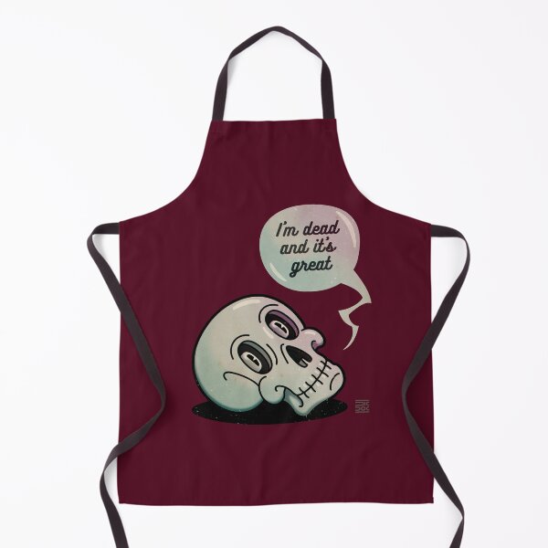 Item preview, Scull. I'm dead and it's great | vinous background designed and sold by DicDoc.