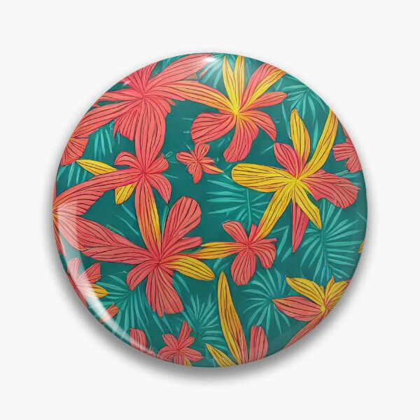 Item preview, Tropical Hawaiian Patterns - Exotic Island Theme Throw Pillow designed and sold by Sowari-Pillows.