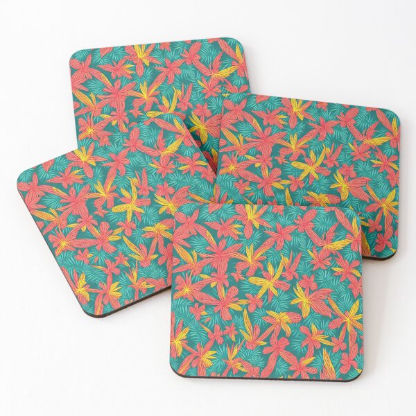 Item preview, Tropical Hawaiian Patterns - Exotic Island Theme Throw Pillow designed and sold by Sowari-Pillows.