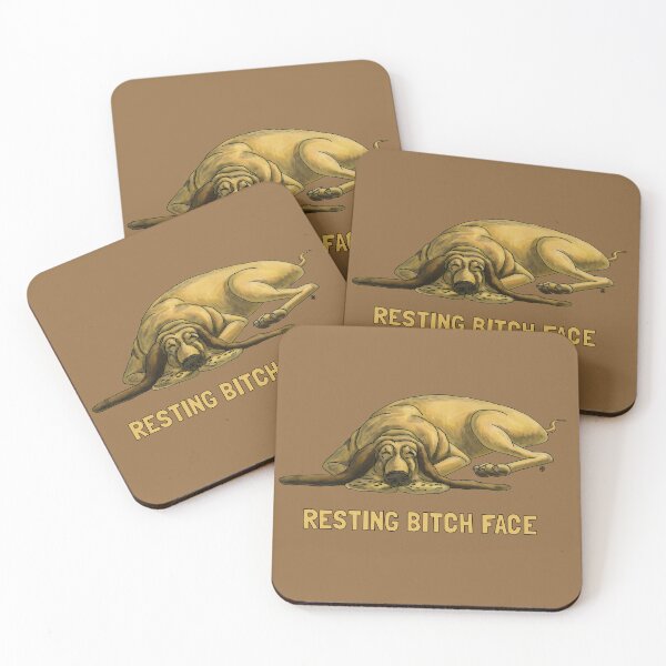 Item preview, Resting Bitch Face, Bloodhound designed and sold by David Burgess Art.
