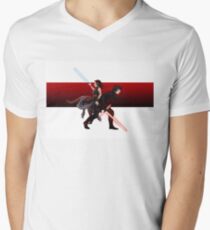 Praetorian guard fight scene V-Neck T-Shirt