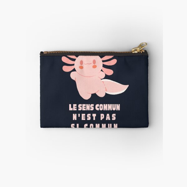 Item preview, Cute axolotl with Voltaire quote : Le sens commun n'est pas si commun designed and sold by artbleed.
