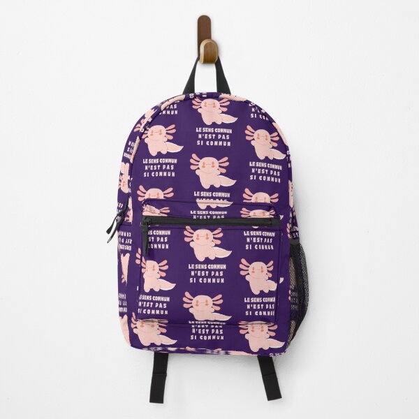 Item preview, Cute axolotl with Voltaire quote : Le sens commun n'est pas si commun designed and sold by artbleed.
