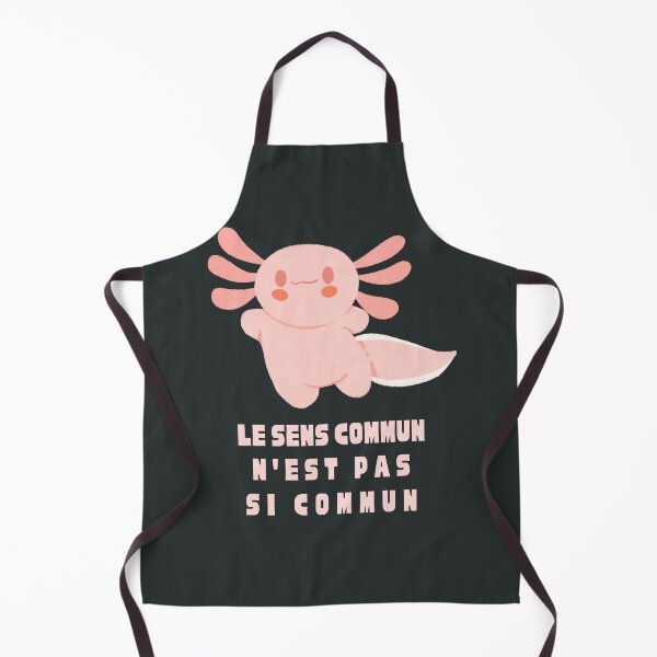 Item preview, Cute axolotl with Voltaire quote : Le sens commun n'est pas si commun designed and sold by artbleed.