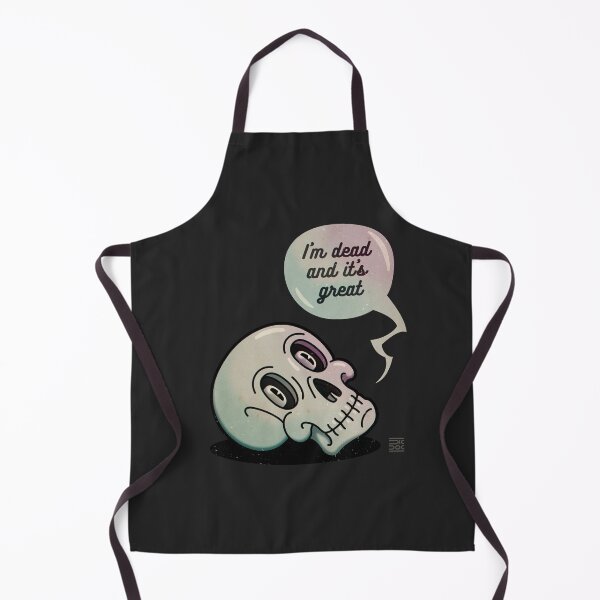 Item preview, Scull. I'm dead and it's great | dark grey background designed and sold by DicDoc.