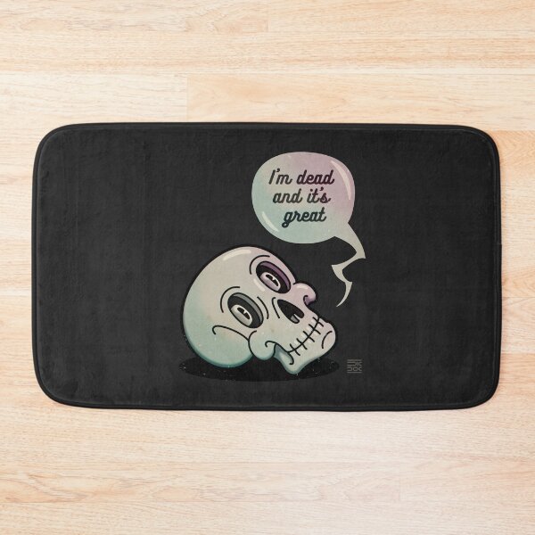 Item preview, Scull. I'm dead and it's great | dark grey background designed and sold by DicDoc.