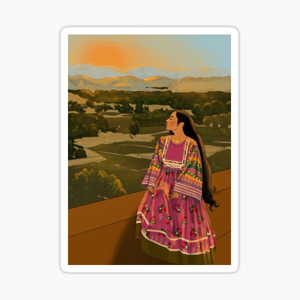Afghan Girl Sticker