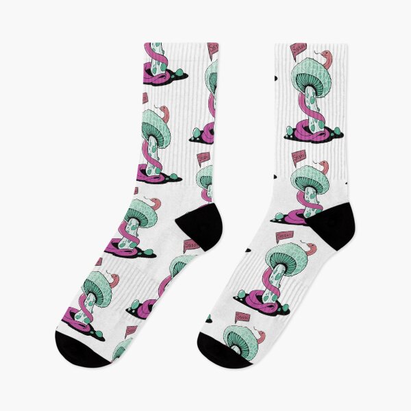 Item preview, Poisonous green mushroom with bubbles and pink snake designed and sold by MalkyTea.