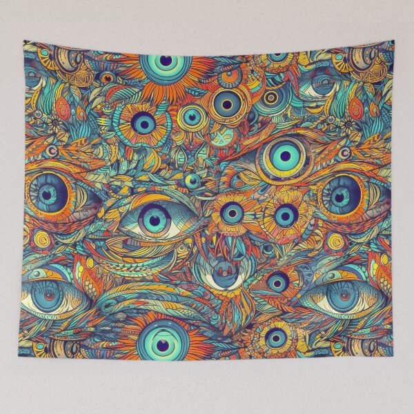 Item preview, Pattern - Kaleidoscope Eyes designed and sold by Stacey Hallock.