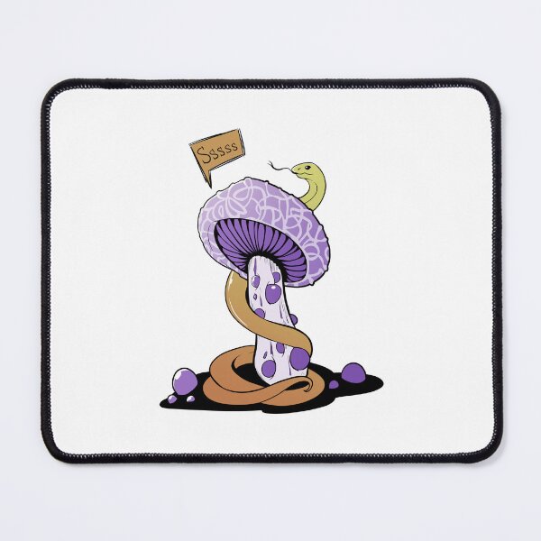 Item preview, Poisonous purple mushroom with bubbles and yellow snake designed and sold by MalkyTea.
