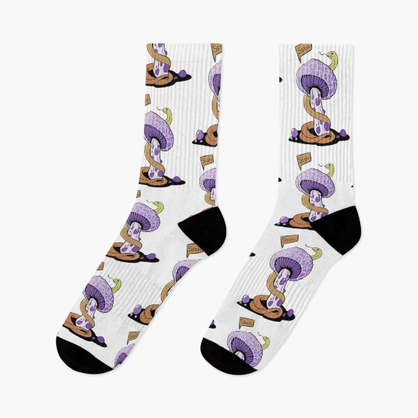 Item preview, Poisonous purple mushroom with bubbles and yellow snake designed and sold by MalkyTea.
