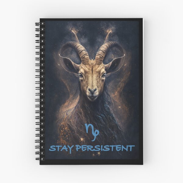 Item preview, Capricorn Stay Persistent designed and sold by AdvancedApe.