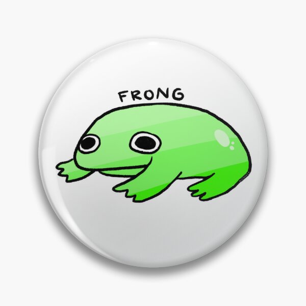 Item preview, FRONG | Cute Green Frog, Frog Sticker, Funny Frog Art  designed and sold by iristocat.