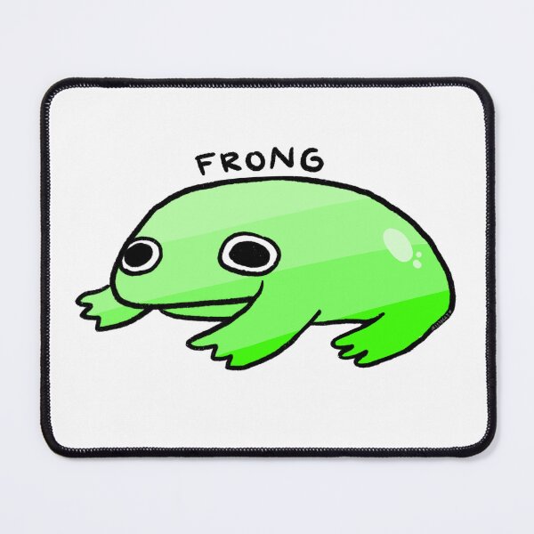 Item preview, FRONG | Cute Green Frog, Frog Sticker, Funny Frog Art designed and sold by iristocat.