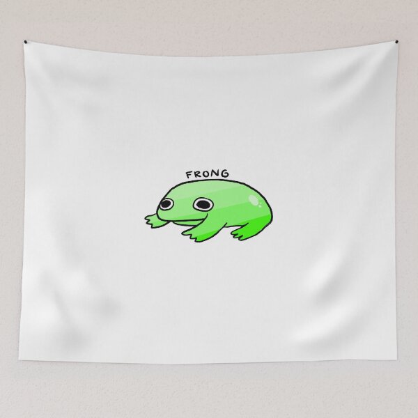 Item preview, FRONG | Cute Green Frog, Frog Sticker, Funny Frog Art  designed and sold by iristocat.
